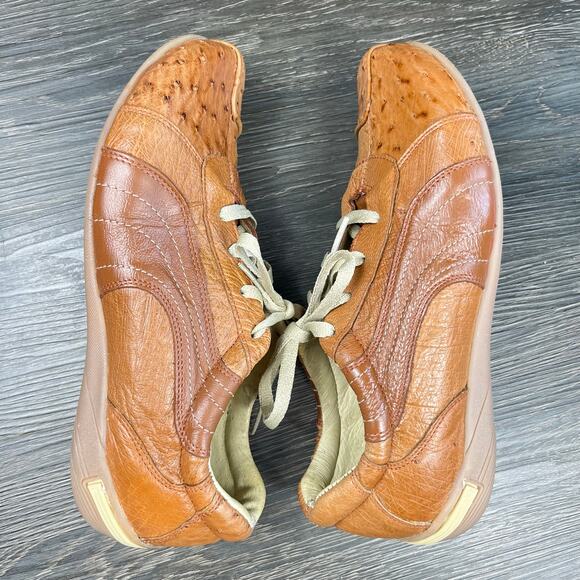 Verthali Ostrich Leather Sneaker Shoes Men Size 7.5 Women 9 Rare Exotic Handmade - Picture 7 of 10
